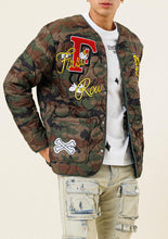 Load image into Gallery viewer, CAMO QUILTED EMBROIDERED  JACKET