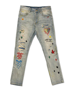 LIGHTS OUT EMBROIDERED JEAN