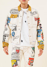Load image into Gallery viewer, HAND PAINTED DENIM TRUCKER JACKET