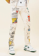 Load image into Gallery viewer, HAND PAINT  DISTRESSED JEAN - Hustla Boutique