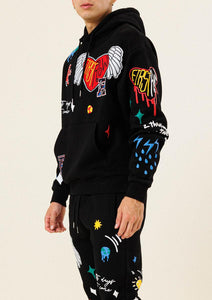 WINGS AND HEARTS JOGGER SWEATER