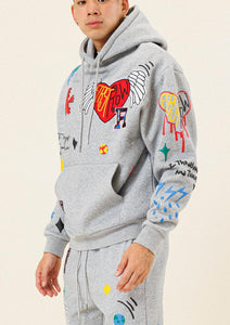 WINGS AND HEARTS JOGGER SWEATER